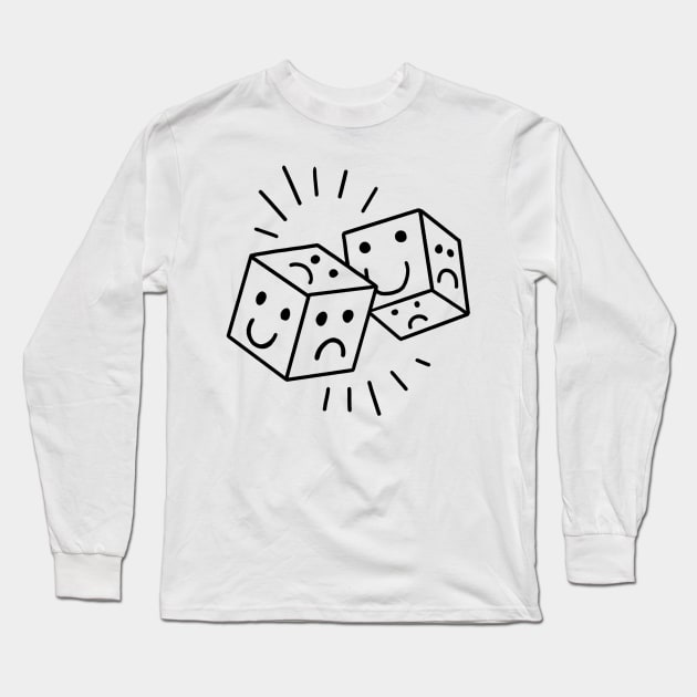 Mood dice Long Sleeve T-Shirt by Uglyblacksheep